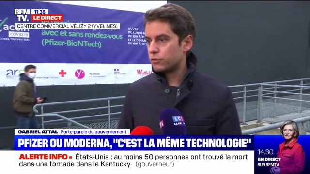 Rappel vaccinal: Gabriel Attal assure que notre cap, c'est Noël ensemble