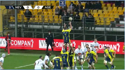 PRO D2 - Résumé USON Nevers-SU Agen: 41-8 - J14 - Saison 2021/2022