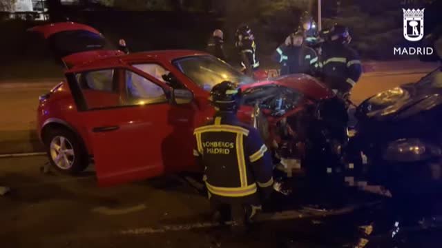 Heridas siete personas al chocar una kamikaze ebria con otro coche la A-6