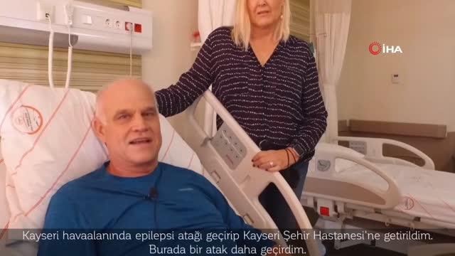 Amerikalı Treadaway, Kayseri Şehir Hastanesi'nde sağlığına kavuştu