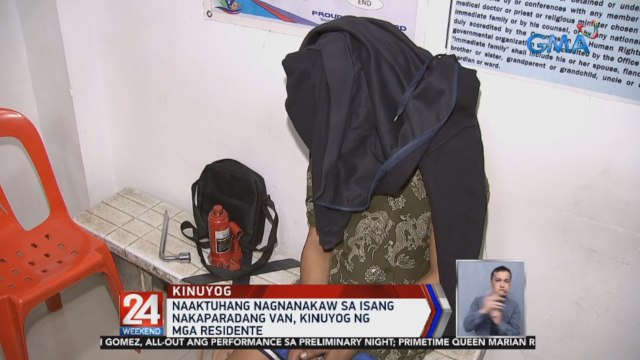 Naaktuhang nagnanakaw sa isang nakaparadang van, kinuyog ng mga residente | 24 Oras Weekend