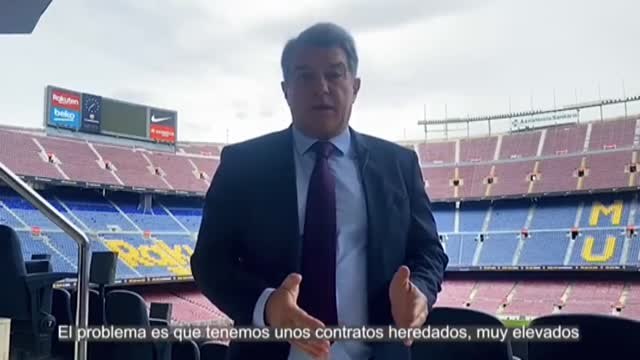 Laporta dice estar esforzándose al máximo para mejorar el primer equipo en el mercado de invierno