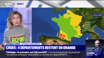 Crues: quatre départements restent en vigilance orange