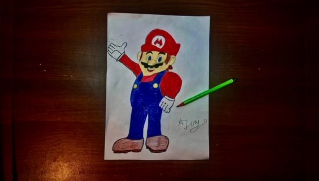 My Mario Drawing Time-lapse