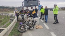 BARİYERE ÇARPAN MOTOSİKLETİN SÜRÜCÜSÜ AĞIR YARALANDI