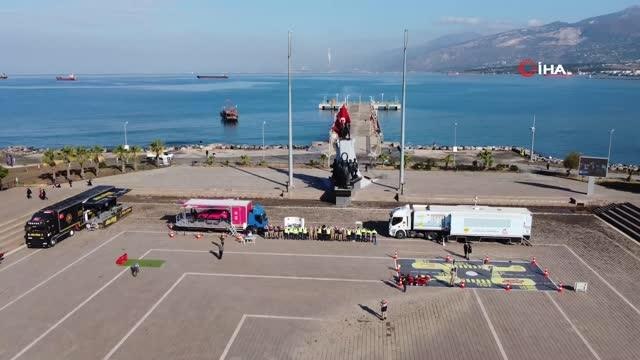 Mobil trafik eğitim tırında eğitim verildi