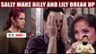 CBS Young And The Restless Sally plans to make Lily and Billy break up, become his new girlfriend