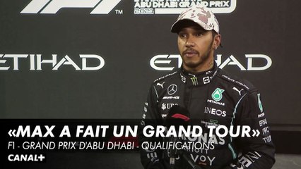 La réaction d'Hamilton après les qualifications - GP d'Abu Dhabi