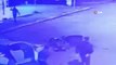 Maltepe'de otomobil ile motosikletin kafa kafaya çarpıştığı kaza kamerada