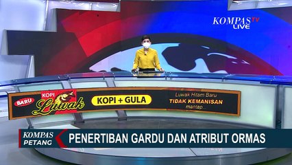 Ormas di Tambora Jakarta Barat Bekerja Sama Ketika Polisi Copot Atribut dan Tertibkan Gardu