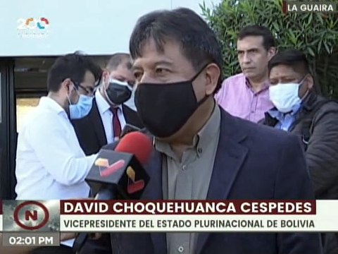 Entérate | Vicepdte. del Estado Plurinacional de Bolivia, David Choquehuanca llega a Venezuela