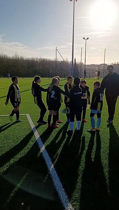 Match amical des U11-1 sur le terrain du Cateau Cambresis