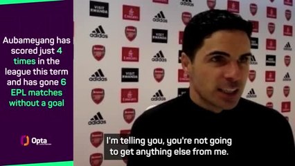 下载视频: Arteta fends off flurry of questions on Aubameyang absence