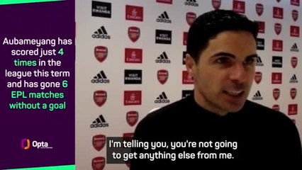 Arteta fends off flurry of questions on Aubameyang absence