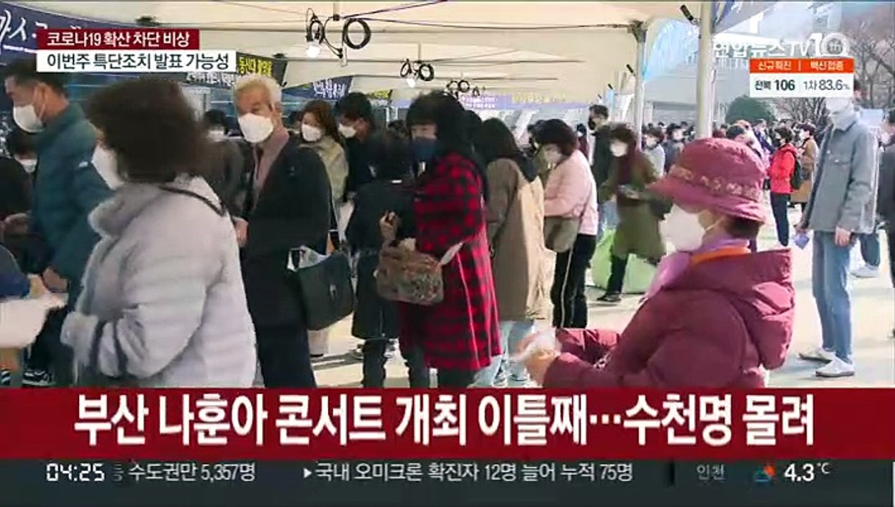 전북 첫 오미크론…나훈아 콘서트 수천명 운집