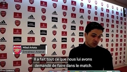 16e j. - Arteta très content du match de Lacazette