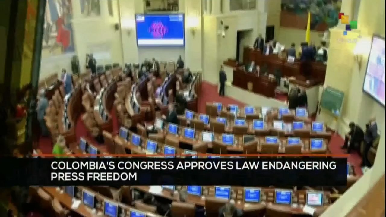 FTS 16:30 11-12: Colombia`s Congress approves law endangering press freedom
