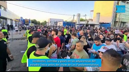 Incidentes, corridas y gases en las adyacencias del estadio