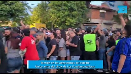 Tensión en los ingresos al recital de la banda del Indio Solari en La Plata