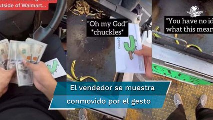 Tiktoker regala 20 mil pesos a vendedor de elotes para visitar a su familia en Navidad