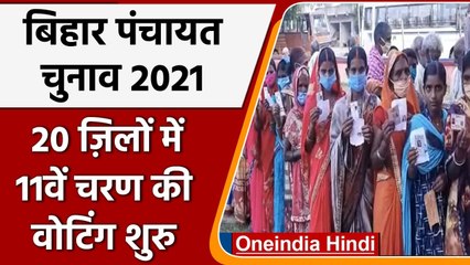 Bihar Panchayat Election 2021: 11 वें चरण में 20 जिलों में डाले जा रहे वोट | वनइंडिया हिंदी