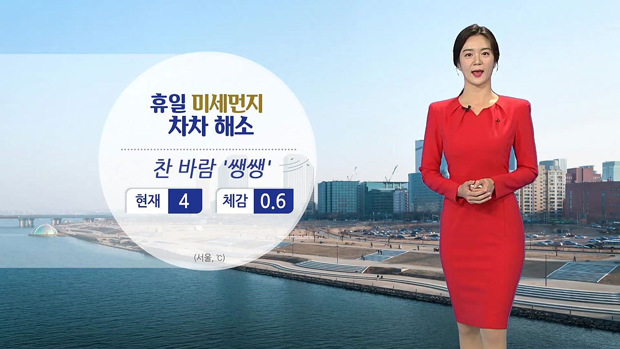 [날씨] 휴일 미세먼지 차차 해소...찬 바람 '쌩쌩' / YTN