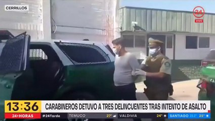 2 peruanos y 1 venezolano ilegal detenidos por robo en banco de Haitiago - TVN