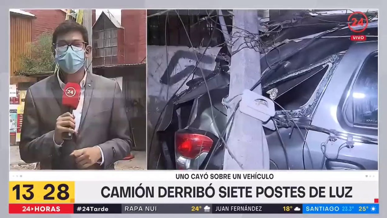 Venezolano ilegal causa accidente de tránsito y destruye auto de un gris trabajador - TVN