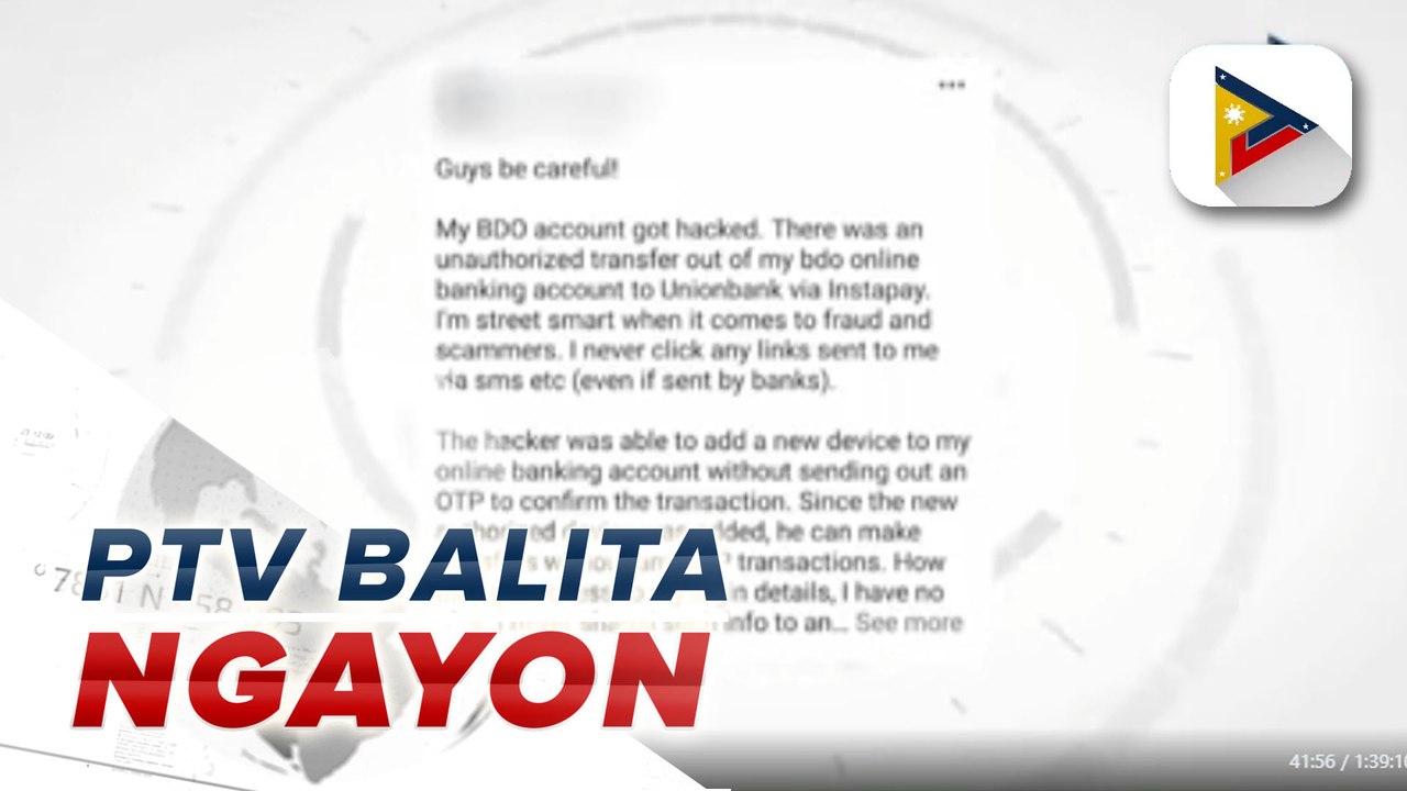 BDO Unibank, iimbestigahan na ang ilang unautho...