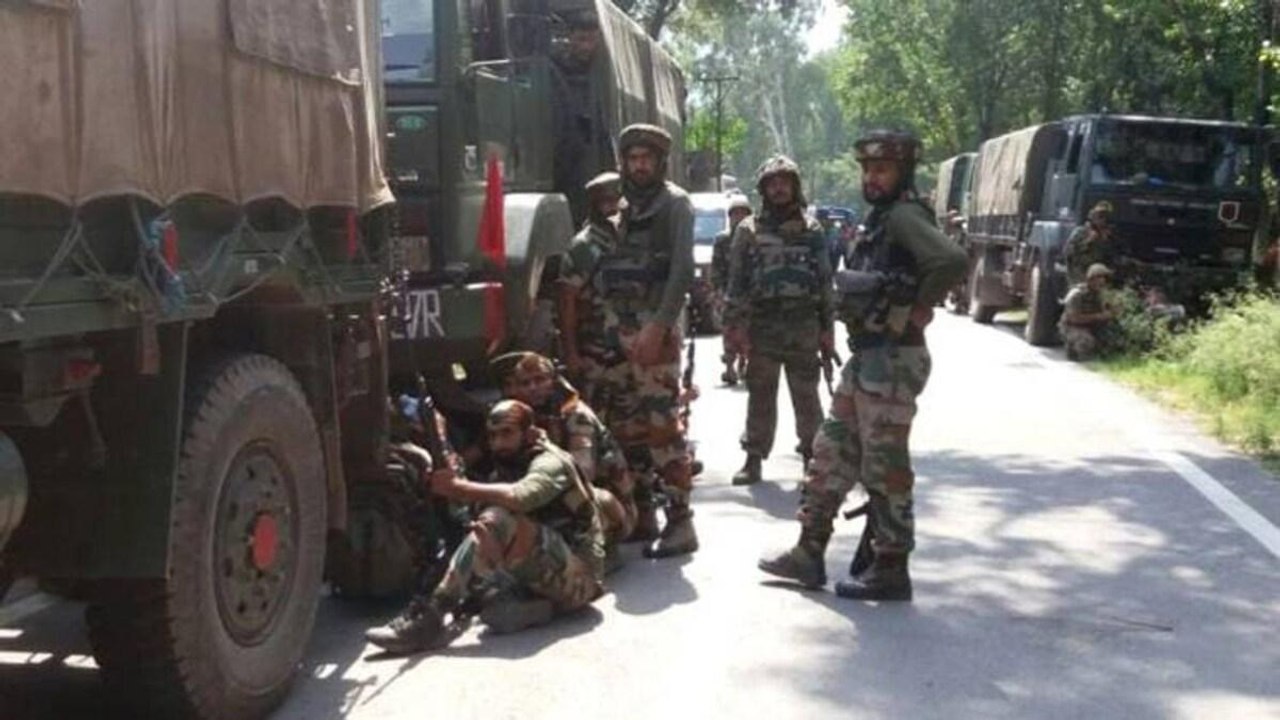 Encounter between security forces and terrorist...