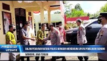 Kapolres Wonogiri  Melakukan Kunjungan Kerja Dan Bansos  Di Pendapa Kecamatan Paranggupito Wonogiri, Jateng