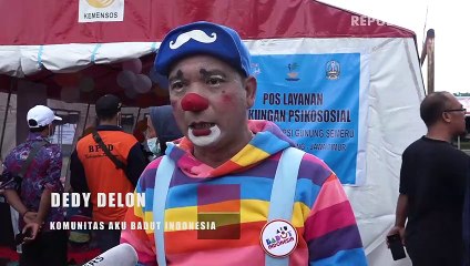 Senyum dan Tawa dari Pengungsian Erupsi Gunung Semeru