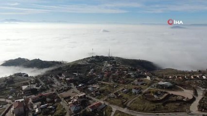 Elazığ'da eşsiz manzara... Kent sis denizinde kayboldu
