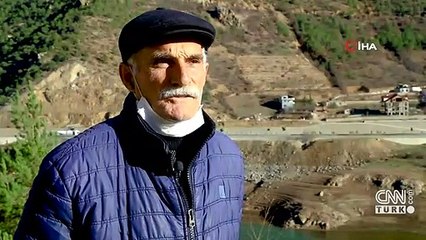 Torul Baraj Gölü'nde su seviyesi 45 metre çekildi