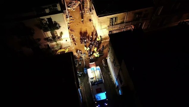 Esplosione Ravanusa, il fuoco e le macerie viste dal drone