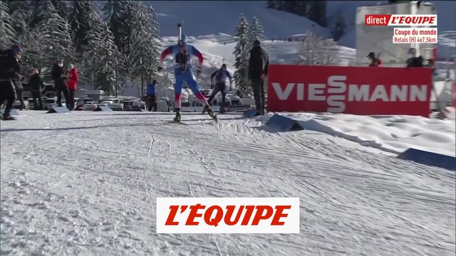 L'arrivée du relais d'Hochfilzen - Biathlon - CM (H)