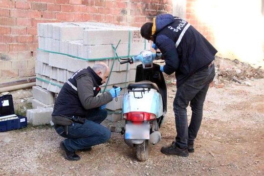 Çalınan motosikletini 4 gün sonra terk edilmiş halde buldu
