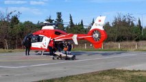 Son dakika haberi... Şantiyede kalp krizi geçiren şahıs ambulans helikopterle hastaneye yetiştirildi