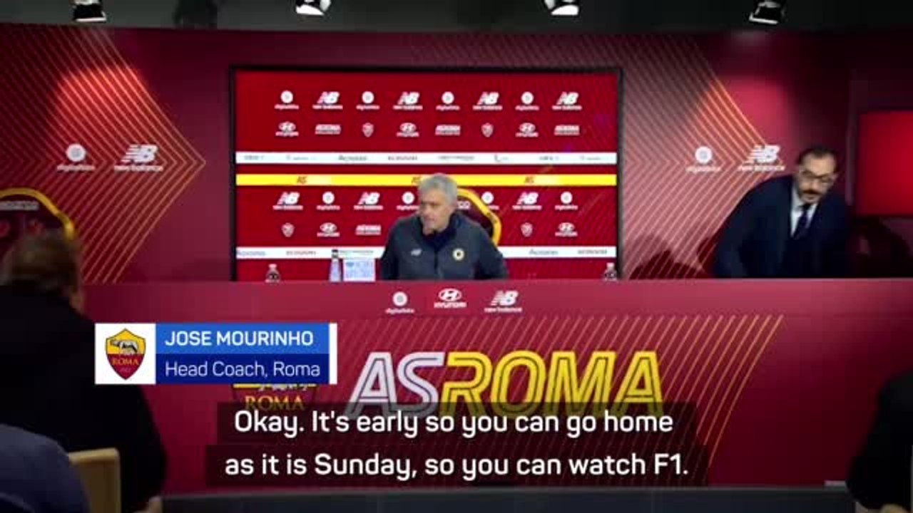 Go home and watch the F1 - Mourinho to journalists
