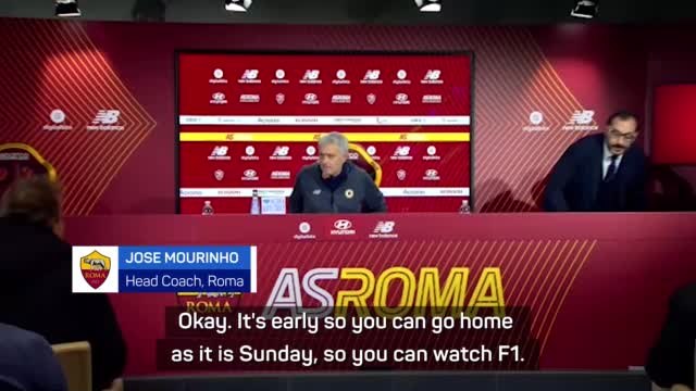 Go home and watch the F1 - Mourinho to journalists