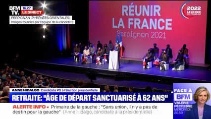 Anne Hidalgo: "Présidente, je sanctuariserai à 62 ans l'âge de départ à la retraite"