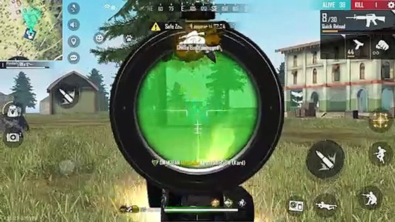Solo vs Squad Gameplay | Power of UZI + MP40 + M4A1 | free fire