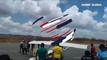 Hurda araç parçalarından yaptığı cayrokopter ile uçtu