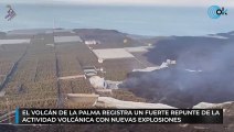 El volcán de La Palma registra un fuerte repunte en la actividad volcánica con fuertes explosiones