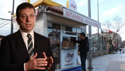İmamoğlu, vatandaşın önünde kuyruk oluşturduğu Halk Ekmek'in maliyetini paylaştı