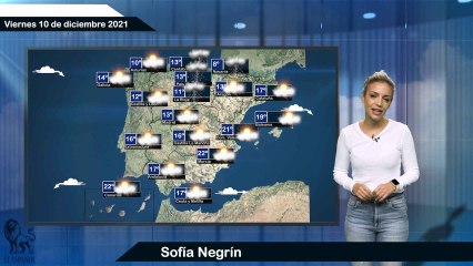 El tiempo del lunes 13 de diciembre.