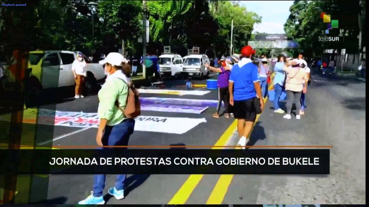 teleSUR Noticias 14:30 12-12: Jornada de protestas contra gobierno de Bukele