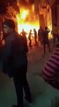 السيطرة على حريق هائل في مخزن اسفنج بمحافظة دمياط