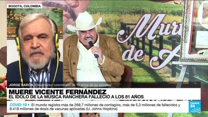 Jorge Barón: "Vicente Fernández unió a nuestros pueblos a través de su música"