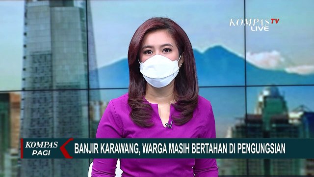 Banjir Akibat Luapan Sungai Belum Surut, Ratusan Warga Karawang Masih Bertahan Dipengungsian